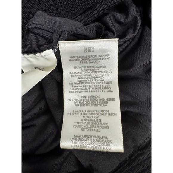 BCBG MAX AZRIA Briana Black Pleated Tulle Cocktail Dress Size 0 - Picture 5 of 5